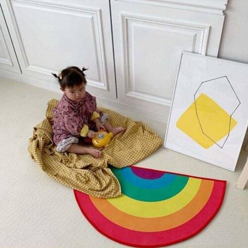 Fruit Rainbow Mat ChildrenS Room ChildrenS Clothing Store Decoration Mat Carpet Photography Props 80X150Cm