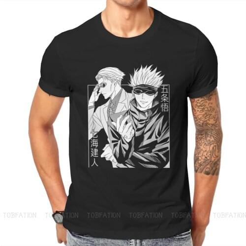 Jujutsu Kaisen Anime Kento Nanami Satoru Tshirt High Quality Graphic Men Summer Mens Clothes Cotton Harajuku T Shirt