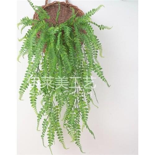 86CM length Plastic Persian Grass Hanging Vine Leaves Artificial green Plants Garland Home Garden Wedding Decorations