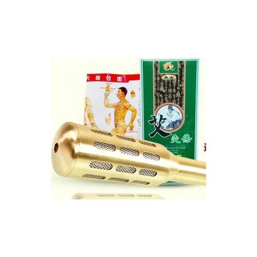 2020 The main device of pure copper warm moxibustion rods ai not smokeless moxibustion with household palace cold massager