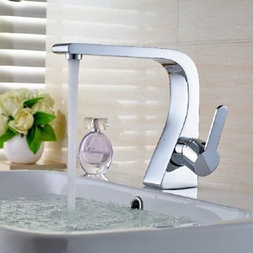 New arrival top high quality brass single lever hot and cold chrome bathroom basin faucet bathroom sink faucet bathroom faucet