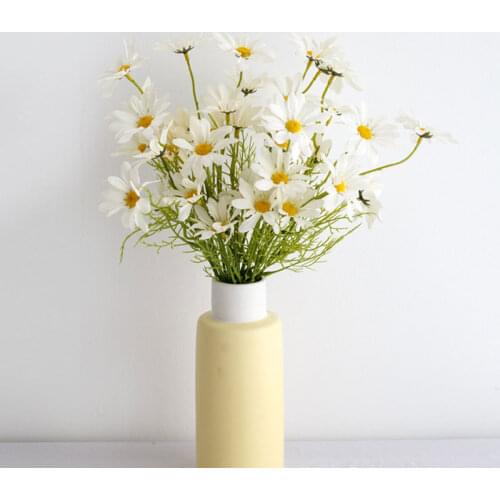 Artificial Dutch Daisy Coreopsis Simulation Bouquet High Quality Wedding Home Fake Flower Home Wedding Party Desktop Decoration