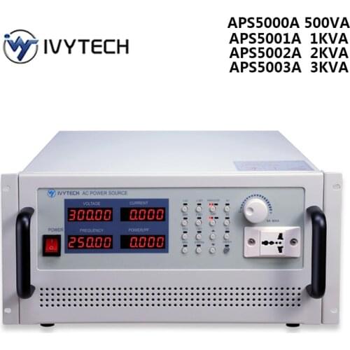 IVYTECH AC Variable Frequency Power Supply Bench Storage Type APS-5000A 500VA 1KVA 10KVA 5KVA 3KVA Variable Power 110V 220V