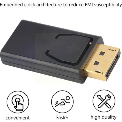 1PC Mini Gold Plated 20pin DP to HDMI-compatible Adapter Connector Display to to Video Audio Port Female Male Converter DVI J5L2