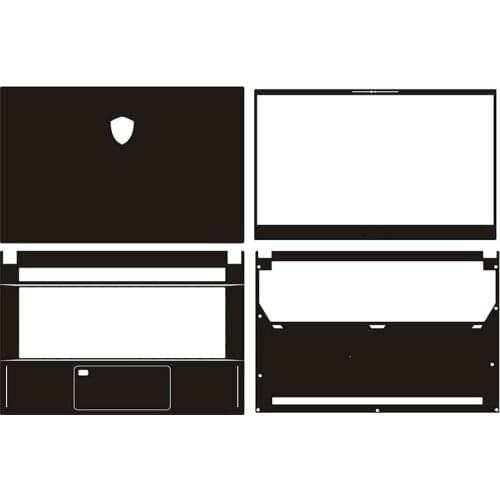 Carbon fiber Laptop Sticker Skin Decals Cover Protector for MSI Creator 15 15.6" 2020 release