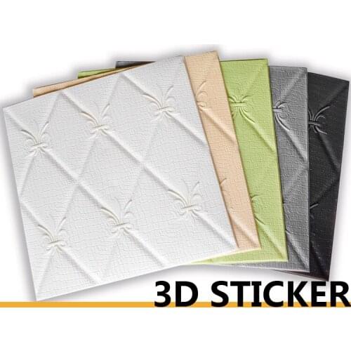 3DWall Sticker Living Room Home Decor PE Foam Waterproof Wall Covering Wallpaper For TV Background Kids Room 3D Stickers