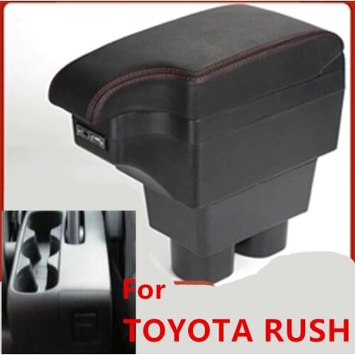 For Toyota Rush armrest box For Toyota Rush car center console modification accessories double raised with USB