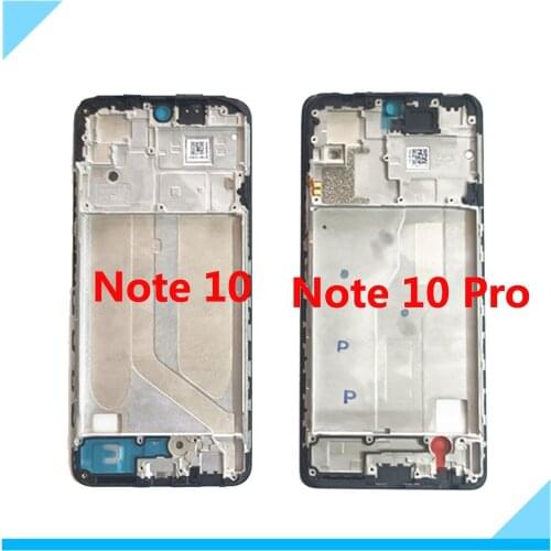 Middle Frame Plate For Redmi Note 10 Pro Housing Bezel LCD Support Mid Faceplate Repair Parts For Redmi Note 10