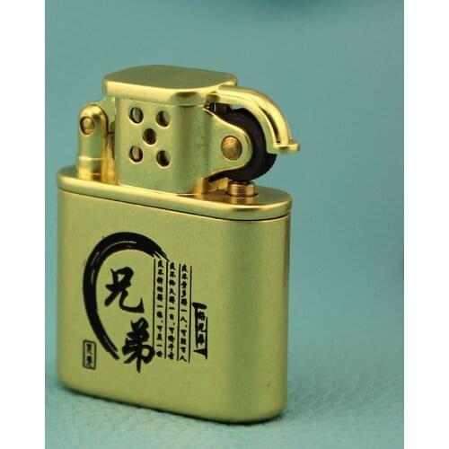 Retro Creative Pure Copper Kerosene Lighter Gasoline Retro Lighter Unusual Lighters for Smoking Weed Windproof Lighter Outdoor
