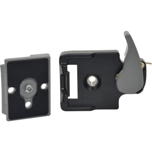 SETTO 323 Quick Release Clamp Adapter For Camera Tripod with Manfrotto 200PL-14 Compat Plate BS88 HB88 Stabilizer Plate