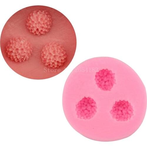 Sea chestnut Flower Silicone Fondant Soap 3D Cake Mold Cupcake Jelly Candy Sugar Decoration Baking Moulds FQ1707