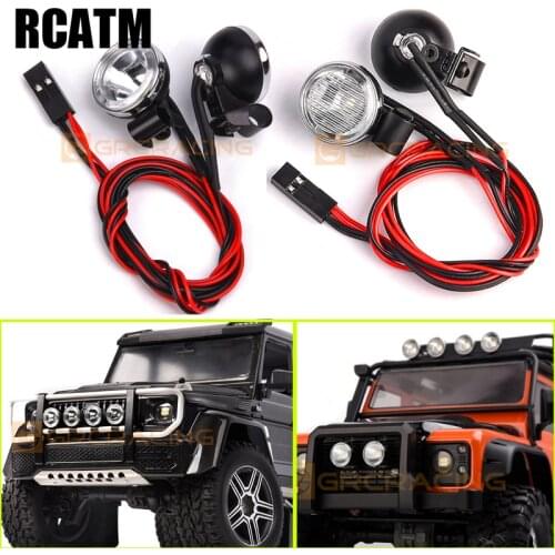 2pcs Led Spotlight Headlamp Dome Light 18/20mm for 1/10 1/8 RC Crawler Car Traxxas TRX4 G500 TRX6 G63 AXIAL SCX10 RC4WD D90 TF2