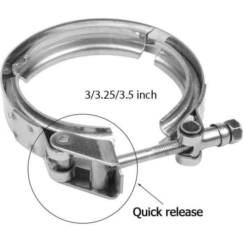 V band Clamp Universal Stainless steel 3/3.25/3.5 inch exhaust downpipe V band clamp clip High Quality