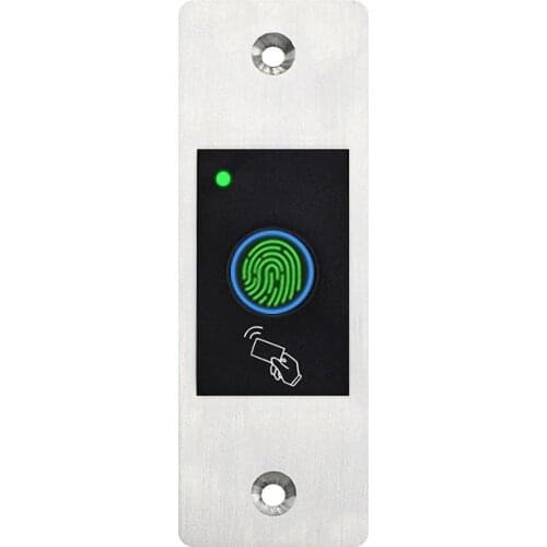 IP66 Waterproof Concealed Fingerprint Standalone Metal Access Controller Reader Support 125KHz RFID EM Card