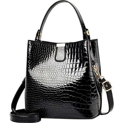 Luxury Fashion Women Crossbody Bag Crocodile Pattern Handbags Soft PU Leather Shoulder Bags For Ladies Handbags Designer Purses