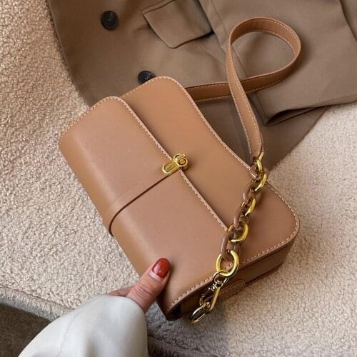 HOT Niche Design 2020 New Fashion Texture Messenger Bag Underarm Bag Dual-use Bag Width 30cm