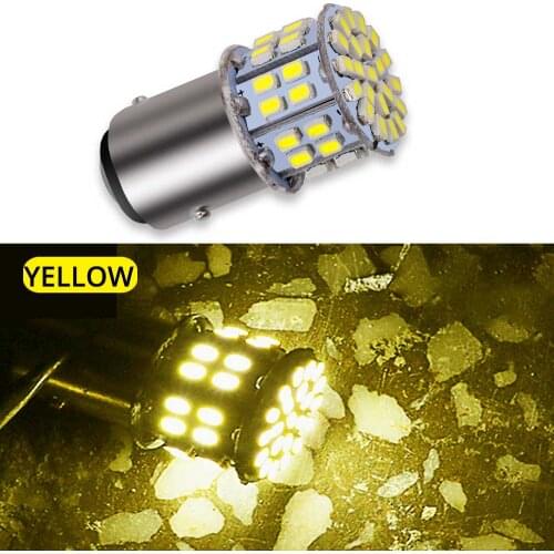 1156 1157 3020 50SMD Brake Light P21W Turn Signal Light Bulb Trunk Styling License Plate for Home
