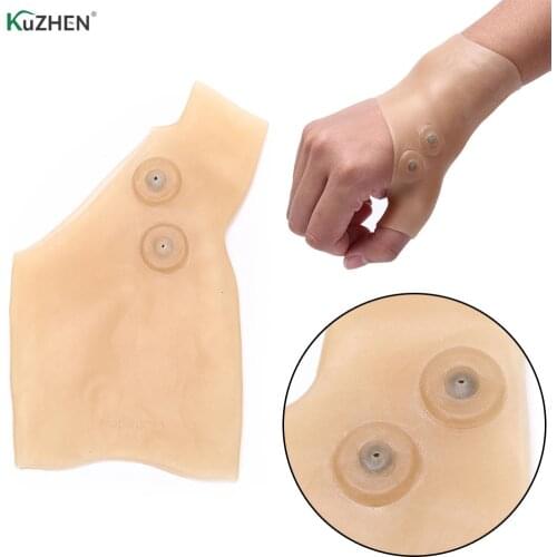 Magnetic Silicone Gel Arthritis Pressure Corrector Therapy Wrist Hand Thumb Support Gloves Massage Pain Relief Gloves