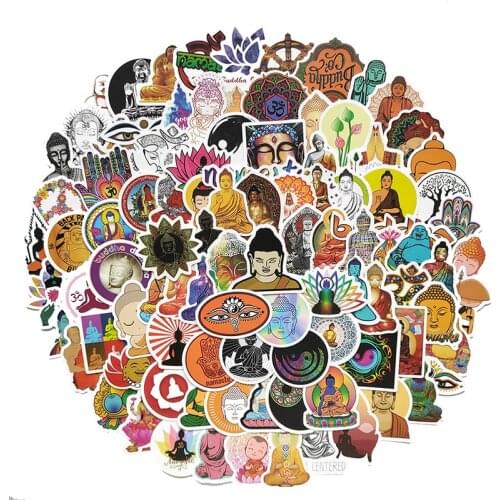 10/30/50/100PCS Buddhism Cool Stickers Car Skateboard Fridge Laptop Motorcycle Luggage Bike Graffiti Waterproof Kid Sticker Toys