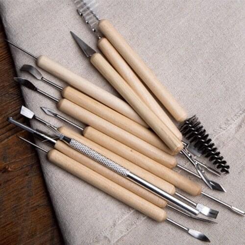 11PCS Pottery Tools Clay Sculpting Tool Set for Clay / Pottery/Ceramics Artwork & Holiday Crafts