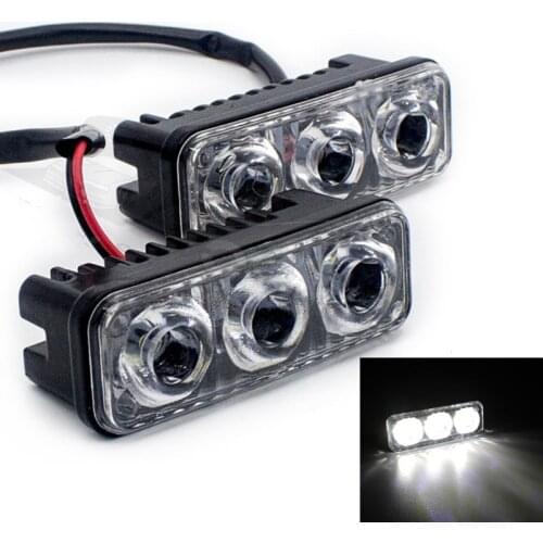 QIPO 2PCS Auto Car Daytime Running Lights Switchback LED Knight Rider Range for Headlight DRL Signal Lamp