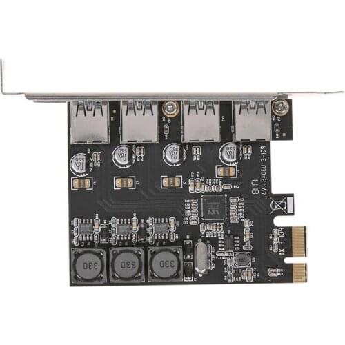4-Port USB 3.0 Pcie Expansion Card Pci Express Pcie USB Hub Adapter Ssu U3V04S Controller Desktop USB3.0 Expansion Card