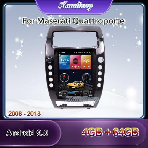 Kaudiony 12.1" Tesla Style Android 9.0 Car Radio For Maserati Quattroporte Car DVD Player Auto GPS Navigation Stereo 2008-2012