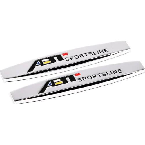 Car Styling ABT Fender Sticker For Volkswagen VW Beetle Golf Polo GTI Tiguan Touran Touareg Jetta Lavida Emblem Badge Auto Decor