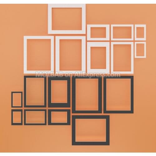 White/Black Photo Mats 20X16 inch A3A4A5 Paper Matboard Textured Surface Rectangle A6 Mounted For Picture Frames Passe-Partouts