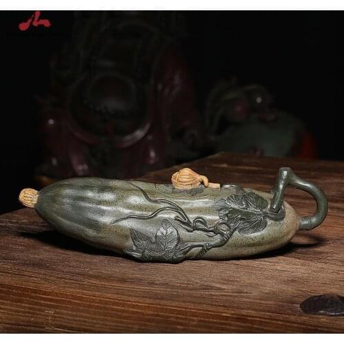 Handmade Teaware Yixing 220cc Teapot Purple Clay Melo Zisha Pot