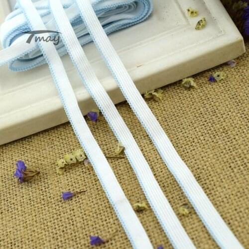 #1412 Patchwok Elastic Lace Trim Edge Flower Elastic Bands rubber bands for headbands Stretch Ribbon for Underwear Pants Bra