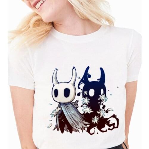 Hollow Knight T Shirt Women Female Hip Hop Female Clothes Tshirt Harajuku Casual T-shirt