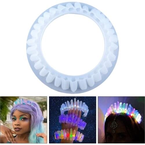DIY Crafts Making Tool Crystal Crown Tiara Epoxy Resin Mold Decorations Casting Silicone Mould Drop Shipping