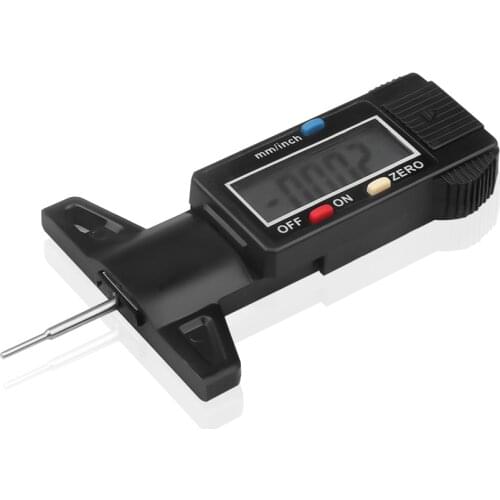 Digital Car Tyre Tire Tread Depth Gauge High Accuracy Tire Meter Measurer Tool for Motorbike Tire Tester