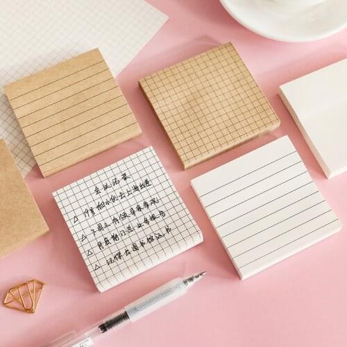 Sticky stationery Office School Memo Pad Cute Planner Notepad, N Times Post Sticky Notes Cheap To do list Grid 80 Sheet/Book
