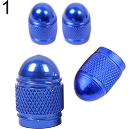4Pcs Dust-proof Valve Caps for Car Bike Cycle Truck Motorcycle Aluminum Tyre Air Port Cover Valve Stem Caps
