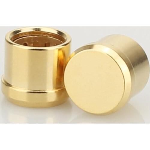 10pcs RCA Cap protector dust proof Brass Gold Plated Audiophile Shielding Cap