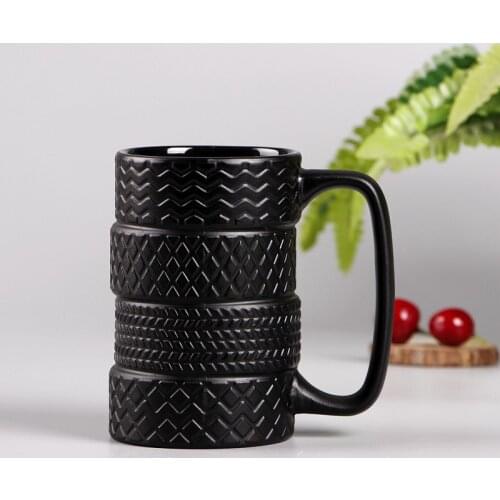 Creative Tire Cup Large-capacity Ceramic Cup New Strange Mug Office Cup Mug Mugs Coffee Cups