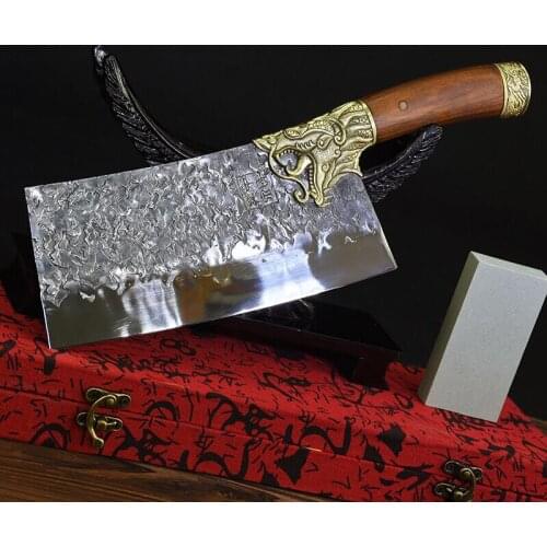 Longquan household kitchen knife sharp slicer kitchen chef special knife pure hand forging sharp durable kitchen knife