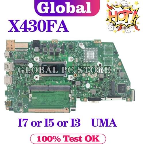 KEFU Motherboards X430F Laptop motherboard for ASUS X430FA X430F A430F S4300F 100% TEST original mainboard I3-8145U 4G RAM