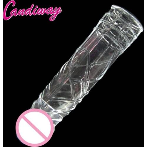 Reusable Delay condom Impotence contraceptive extension sleeves dragon Sex product men toys Increase cock Sleeve dildo ring