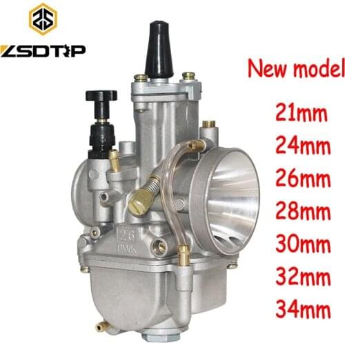 ZSDTRP Motorcycle For Keihi Koso Pwk Carburetor Carburador 21 24 26 28 30 32 34mm with Power Jet Fit On Racing Motor