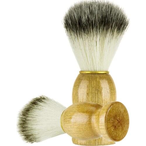 Men Shaving Bear Brush Best Badger Hair Shave Wood Handle Razor Barber Tool FD