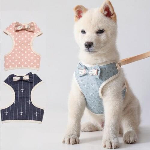 Pet Chest Harness For Small And Medium-Sized Dogs Fashion Plaid Print Stripe Strap Vest Style Suitable Cats Supplies Accessories