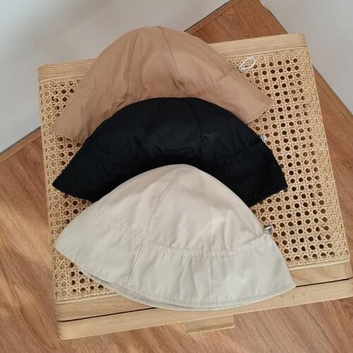 Japanese Short Brim Bucket Hats 2021 Women Vacation Sunshade Sunscreen Korean Outdoor Fisherman Hat Solid Drawstring Beach Cap