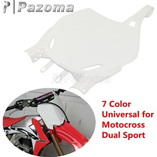 Motocross Front Number Name Plates for Honda Yamaha Kawasaki Suzuki CRF 250R 450R EXC SX XC XC-W XC-F YZ125 250 250F KLX KX