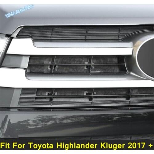 Lapetus Front Grille Insect Screening Mesh Insert Net Anti-mosquito Dust Kit For Toyota Highlander Kluger 2017 2018 2019