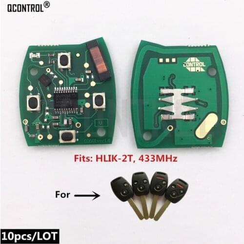 QCONTROL Car Remote Key Circuit Board for Honda Accord Element Pilot Civic CR-V HR-V Fit Insight City Jazz Odyssey Fleed