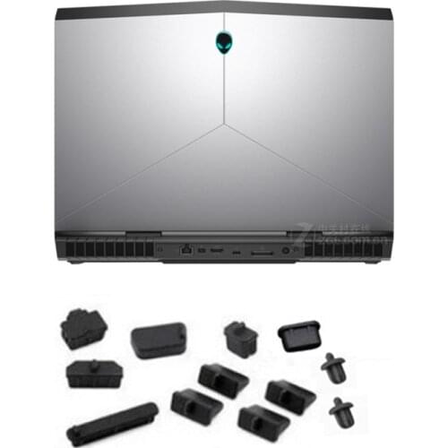 Waterproof Dustproof Laptop Silicone plug port cover For Alienware 17 18 M18X M17X R5 R4 R3 R2 R1 M14X M13X M15X (old version)