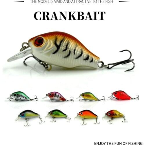 Fishing Lures Bait trackle Floating new 1pcs lures 5.5cm 8g 3D eyes Crank fishing lure hard plastic fishing baits
